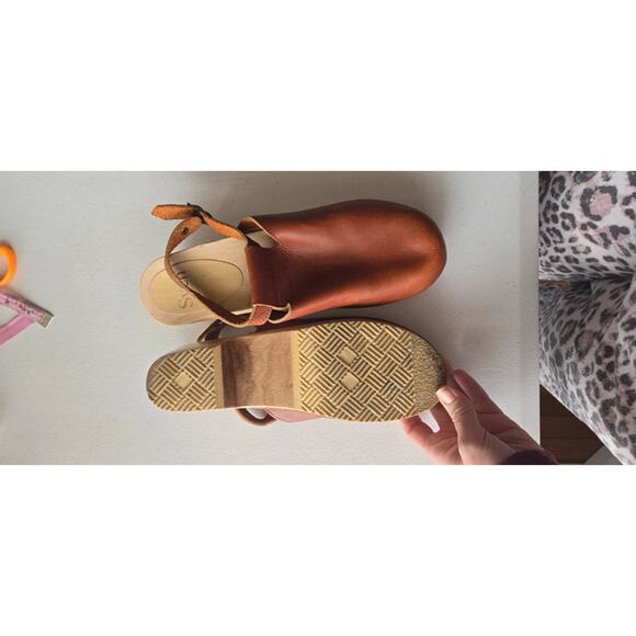 Sven brown leather womens clogs 43 11.5 12 - Picture 5 of 10